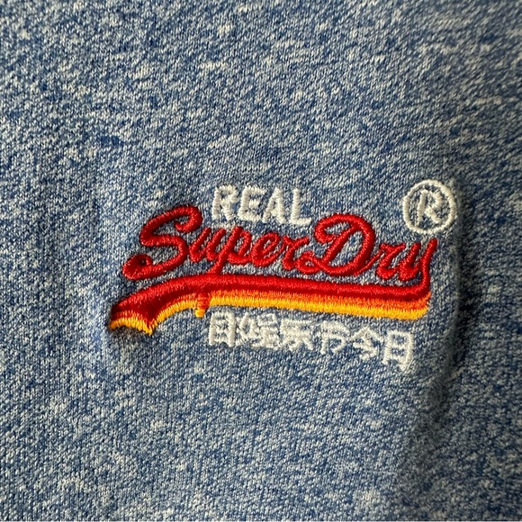 Vintage SuperDry Men’s Orange Label Blue Tee 2XL - Picture 5 of 9